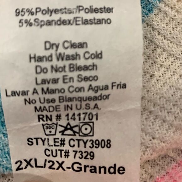 $5 add on item, 143 story by line up pink teal tan striped side tie top - Picture 9 of 11